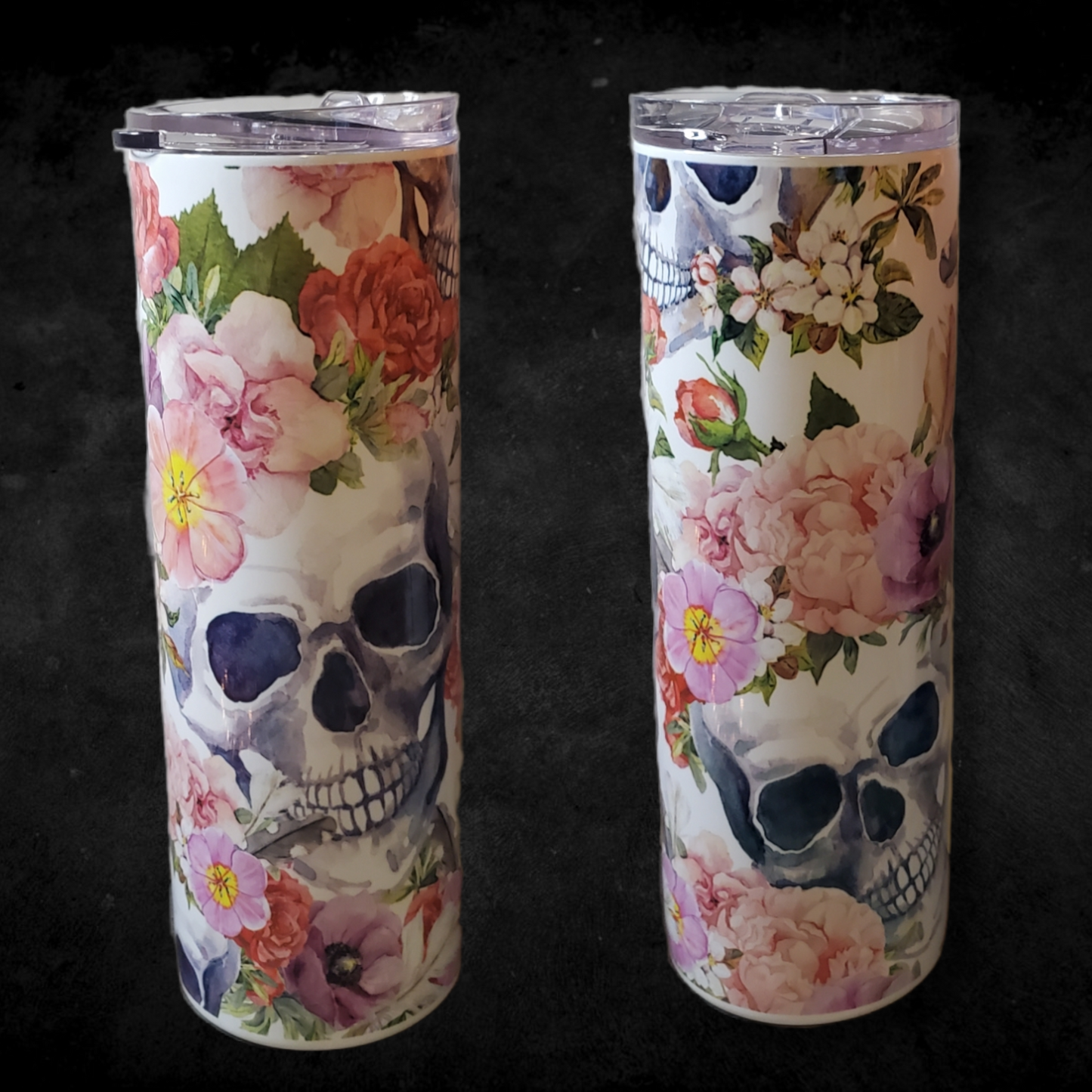 Flower Skull Tumbler