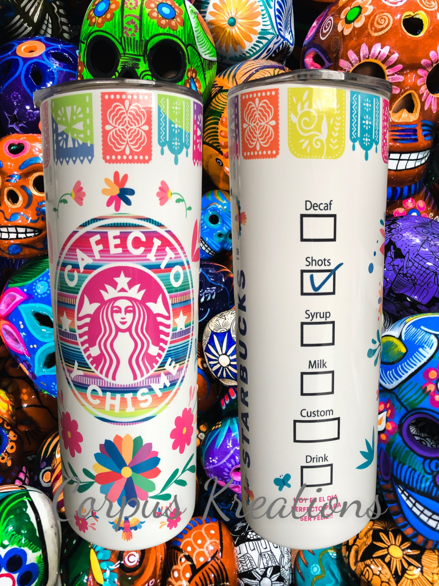 Cafecito y chisme tumbler